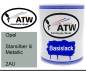 Preview: Opel, Starsilber Iii Metallic, 2AU: 1L Lackdose, von ATW Autoteile West.